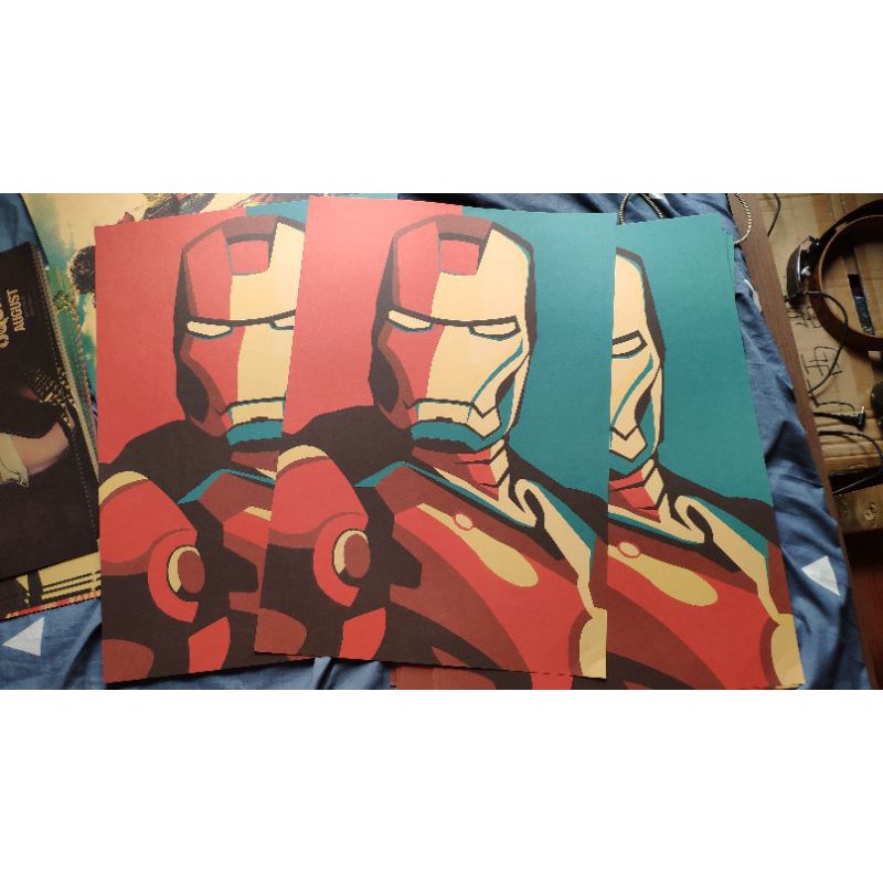 Poster Tranh Ironman treo trường, trang trí, làm quà tặng