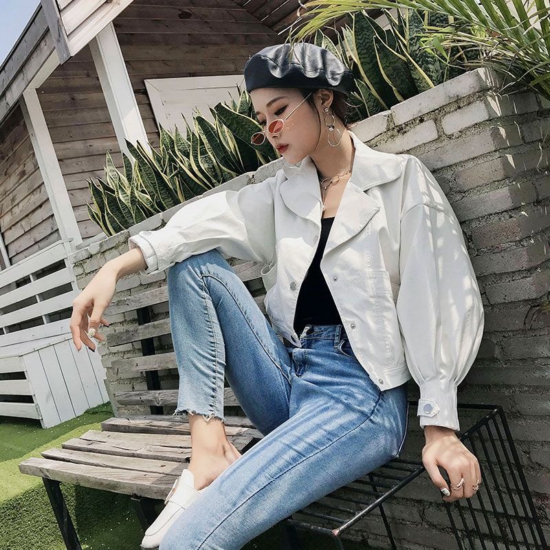 [Mã FAMARAL1 giảm 10K đơn 50K] Áo da bo tay phong cách hàng đẹp