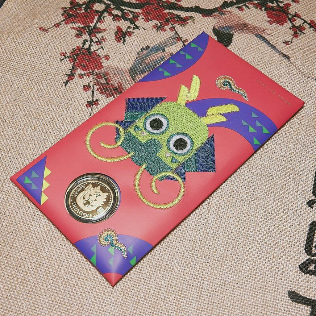 Mặt vàng 24K Kim Thìn 2020 đính kèm Bao lì xì - ANCARAT