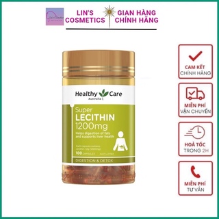Mầm đậu nành heathy care super lecithin úc 100 viên