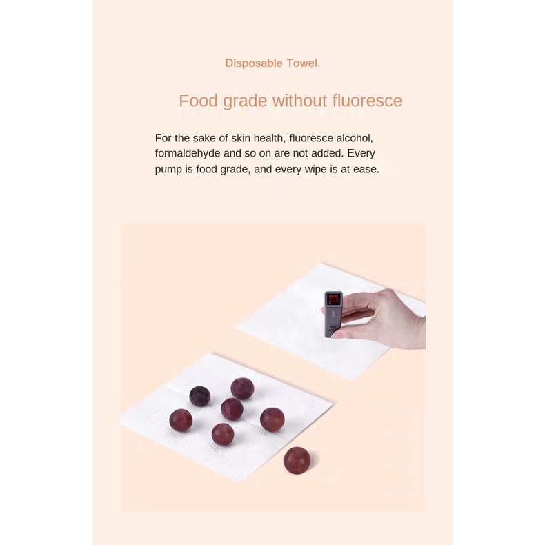 Khăn lau mặt DISPOSABIE Towel One Time chất liệu Cotton mềm mại