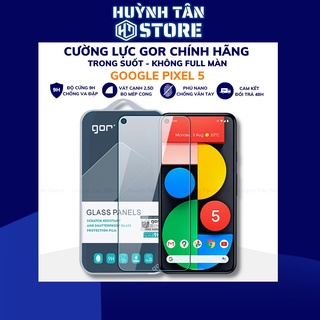 Kính cường lực pixel 5 trong suốt KHÔNG FULL MÀN chống bám vân tay chính hãng Gor phụ kiện huỳnh tân store