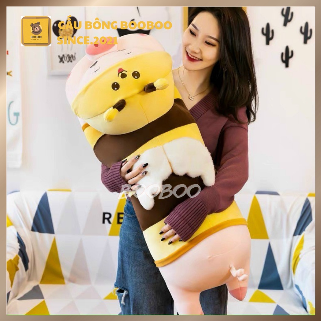 Gấu Bông Lợn Ong Heo Ong Lợn ong Biến Hình   Siêu  Cute  Size  Lớn  gấu bông booboo
