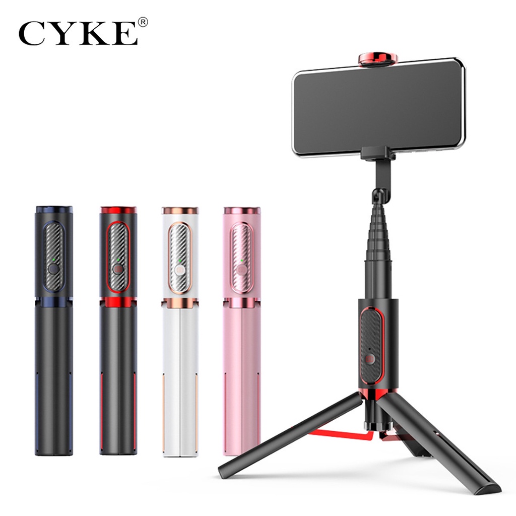 GẬY CHỤP HÌNH SELFIE CYKE XOAY 360 ĐỘ KIÊM GIÁ ĐỠ 3 CHÂN TRIPOD TÍCH HỢP ĐIỀU KHIỂN KHÔNG DÂY BLUETOOTH