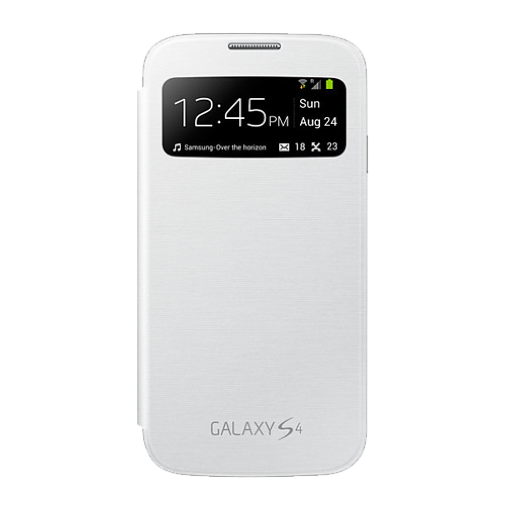 Bao da Samsung Galaxy S4 S-View Cover EF-CI950 - Hàng Chính Hãng - Trắng