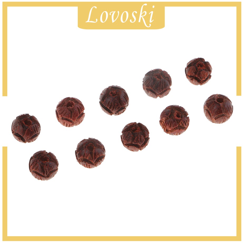 Chuỗi Hạt Gỗ Đàn Hương Hình Hoa Sen 6 / 8 / 10mm