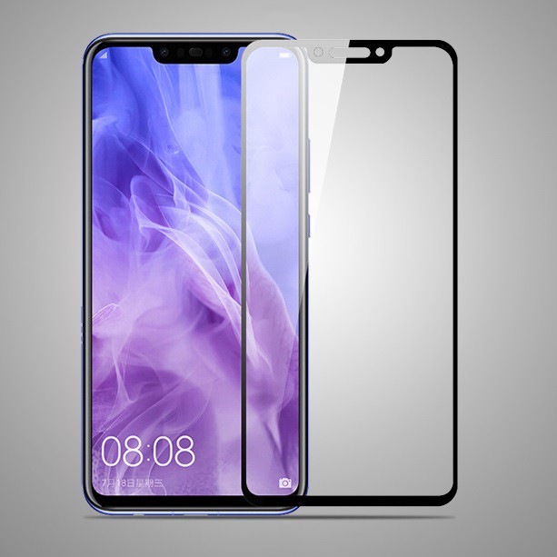 Kính cường lực phủ full màn hình 5D Huawei Nova 3i (Đen)