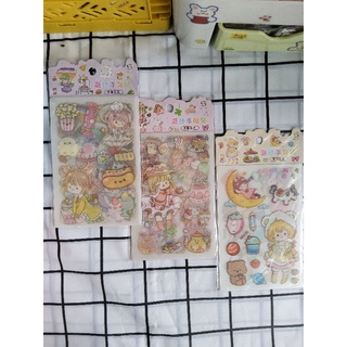 Sticker 4 tấm, 6 tấm dễ thương