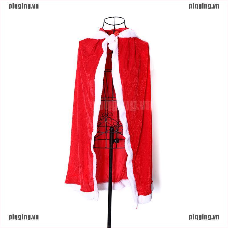 Áo choàng có mũ trùm hóa trang ông già Noel thời trang mùa đông cho phái nữ