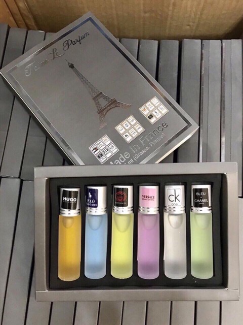 Nước hoa tháp 6 chai dạng lăn thơm cực lâu | Thế Giới Skin Care