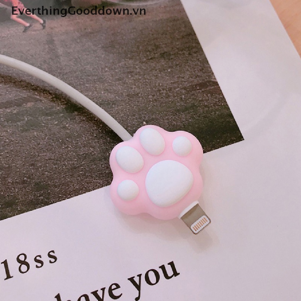 Everthinggood Phụ Kiện Bảo Vệ Dây Cáp Sạc Usb Bằng Silicon Dễ Thương