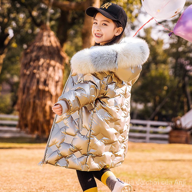 Children Girls Coat Kids Long Winter Coat Children