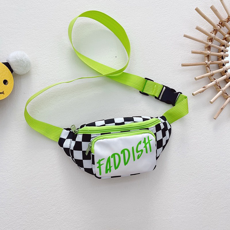 Túi bao tử kẻ caro dành cho bé, mẫu hot 2022 - Hàng Quảng Châu Cao Cấp