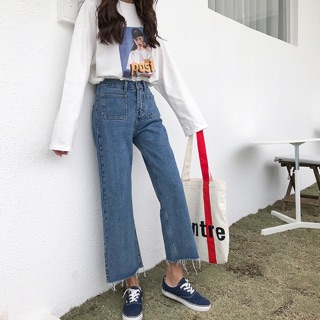 Quần jeans ống loe order