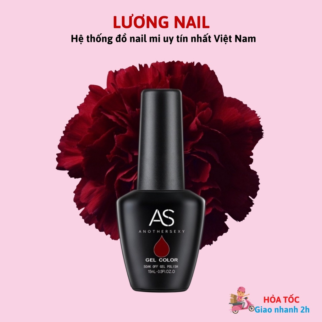 Sơn gel AS màu đỏ đô đỏ mận(ngẫu nhiên BH5-BH6 -JH8 - JH10)