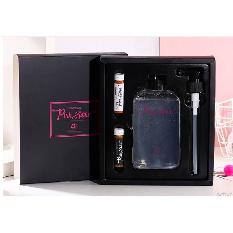 Sữa tắm nước hoa 𝐏𝐈𝐍𝐊 𝐀𝐃𝐃𝐈𝐂𝐓 sữa tắm tự pha DIY Perfume Shower Gel Lyly Store 400ml