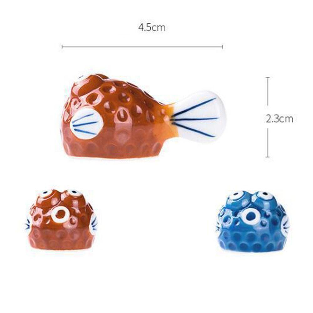 HARRIETT Giá Đỡ Đũa Bằng Sứ Hình Cá Dễ Thương Tiện Dụng Cho Nhà Bếp / Khách Sạn