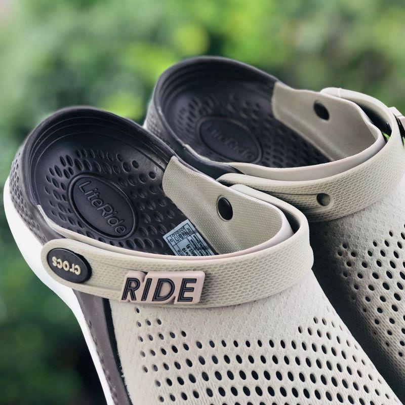 Dép Cross Literide 360 🎁 FREESHIP + Hàng loại 1 + Hộp 🎁 giày sục sandal Crocs quai ngang bít đầu nam nữ, kèm tag Nâu
