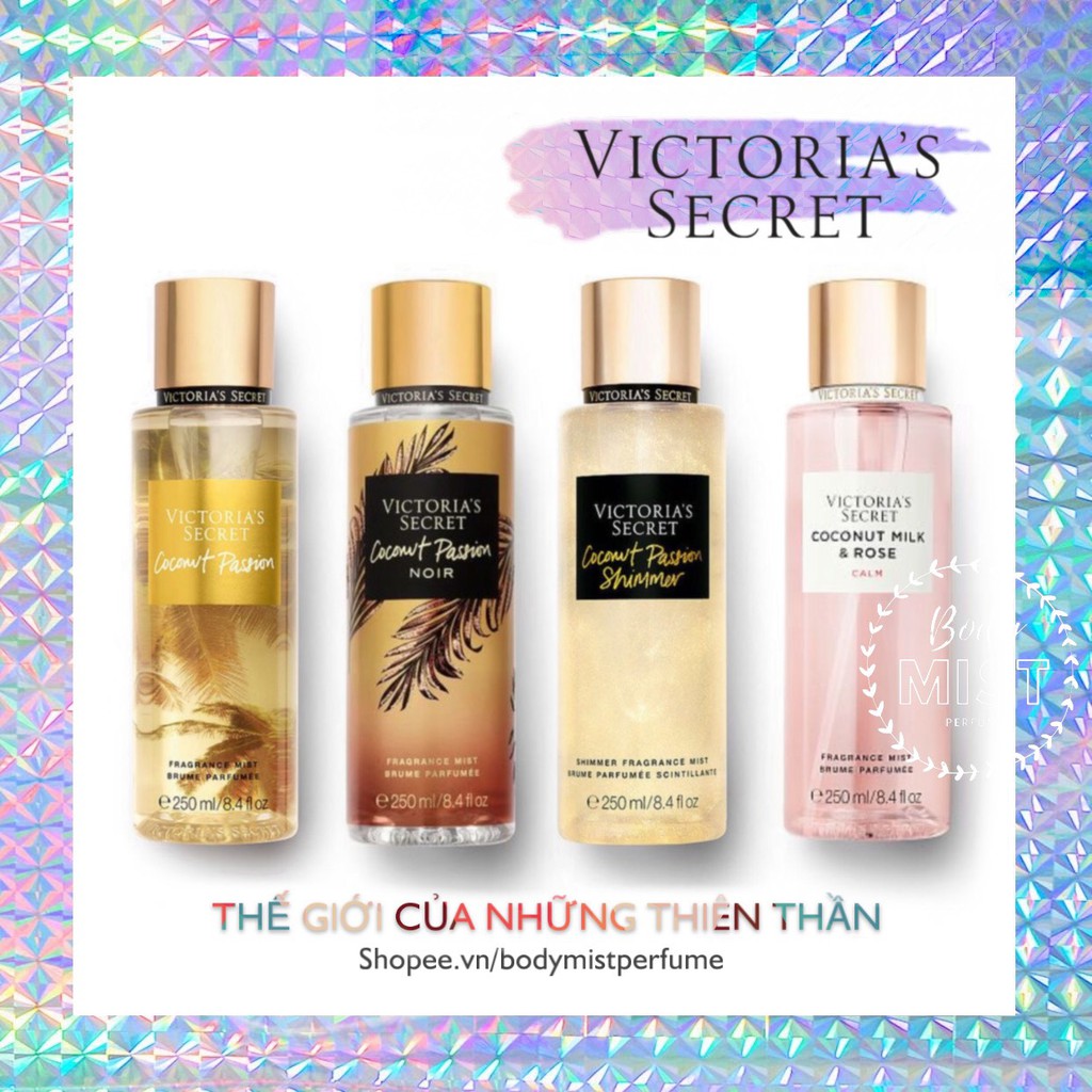 𝗕𝗢𝗗𝗬𝗠𝗜𝗦𝗧𝗣𝗘𝗥𝗙𝗨𝗠𝗘⚜️Xịt Thơm Body Victoria’s Secret Most Wanted New 2019 250ml