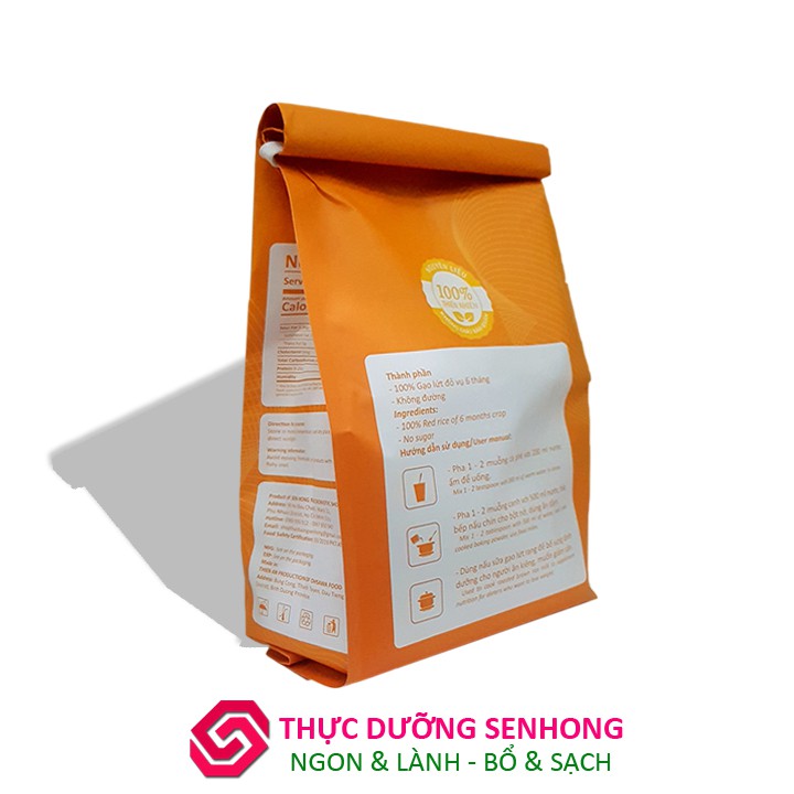 Bột gạo lứt đỏ nguyên chất (1kg) Rang xay theo phương pháp thực dưỡng Ohsawa | BigBuy360 - bigbuy360.vn