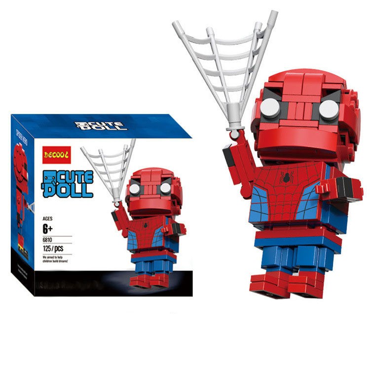 Brick Headz các nhân vật siêu anh hùng - Đồ chơi Lắp ghép Mô hình Iron Man Mini Minifigures DCOOL 6809-6814 BrickHeadz
