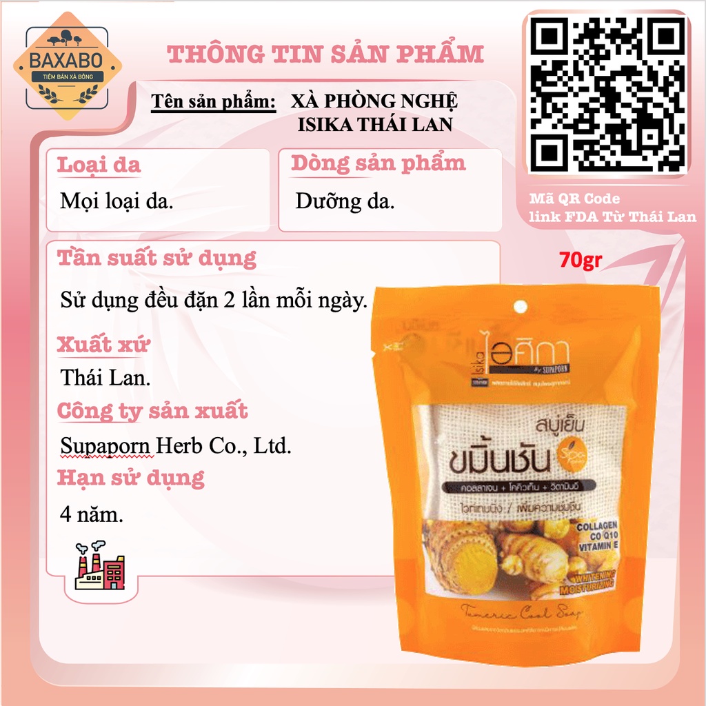 XÀ PHÒNG THẢO MỘC ISIKA NỘI ĐỊA THÁI LAN - COMBO 2 TÚI SOAP TIỆN LỢI HIỆU QUẢ - HÀNG CHÍNH HÃNG
