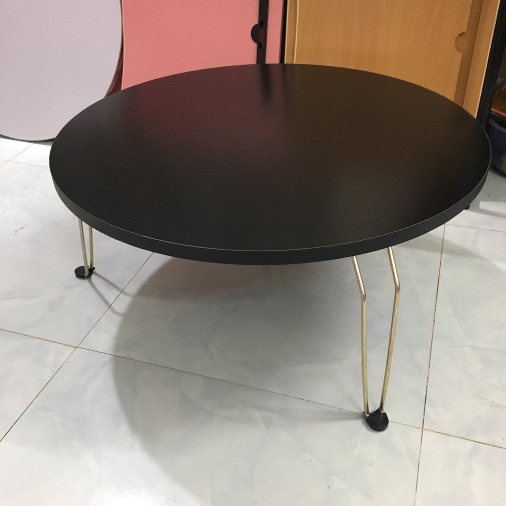Bàn gỗ tròn màu đen siêu đẹp | BigBuy360 - bigbuy360.vn