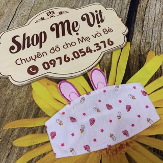 Che thóp tai thỏ cho bé