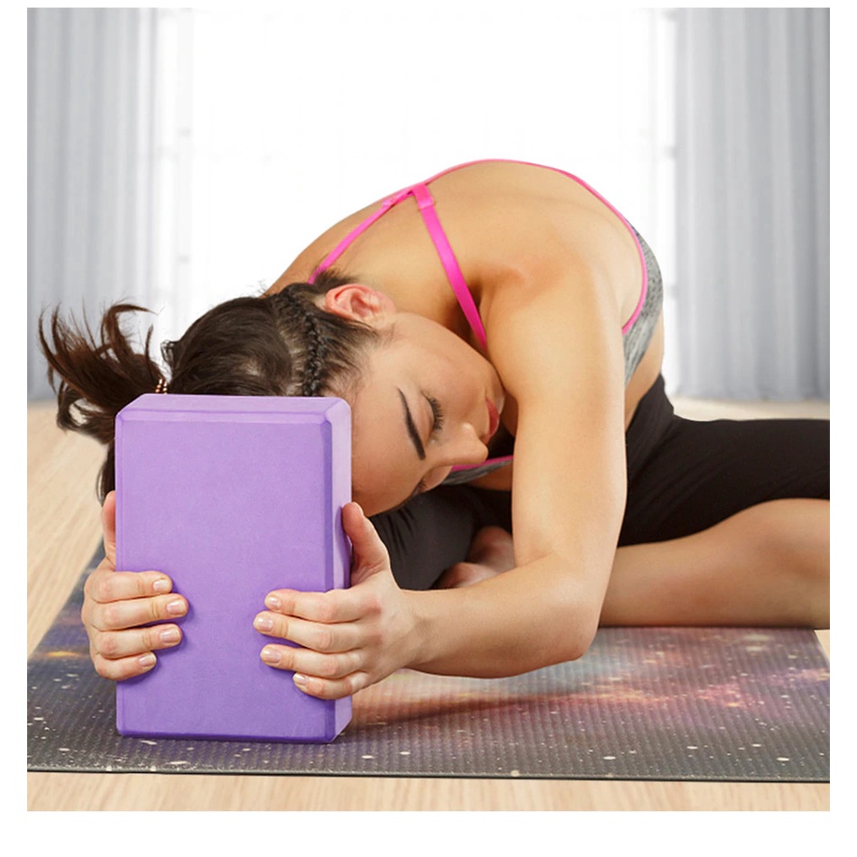 Combo 1 dây và 2 gạch tập yoga PVC