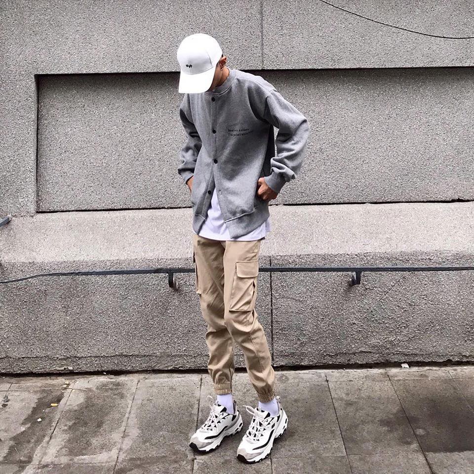 Quần Jogger Kaki Nam Nữ Túi Hộp Trơn Basic Unisex Chất Dày Co Giãn