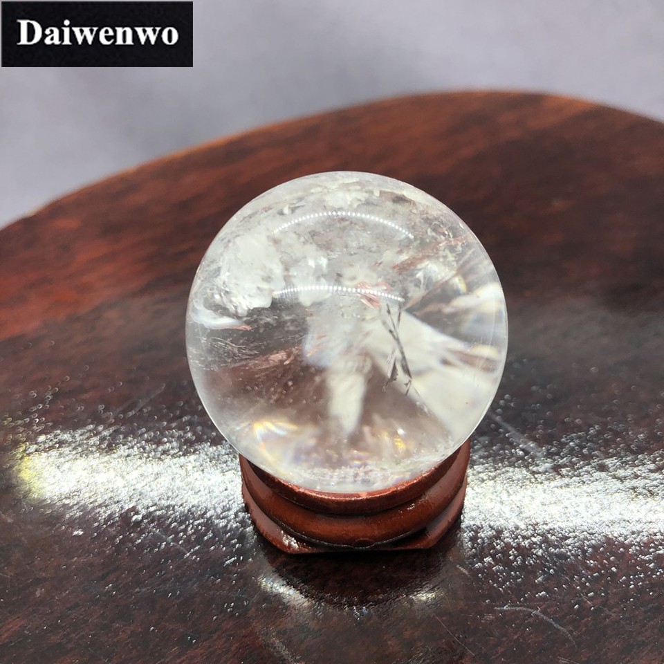 Hạt Đá Thạch Anh Trắng Tự Nhiên Kích Thước 3.2-4cm Dùng Trang Trí