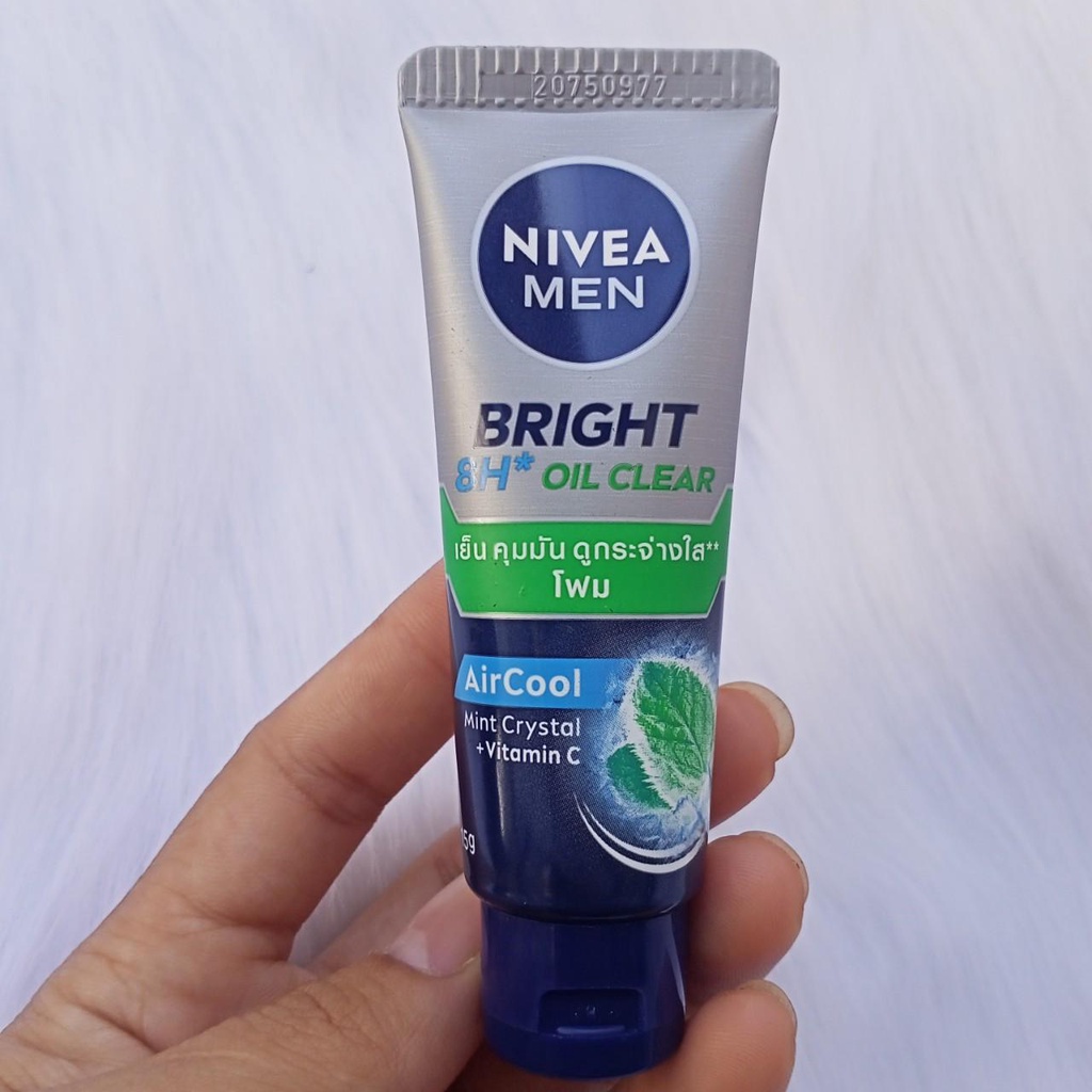[MINI SIZE] Sữa rửa mặt Nivea Men tinh thể bạc hà AirCool Mint Crystal+ Vitamin C 15g