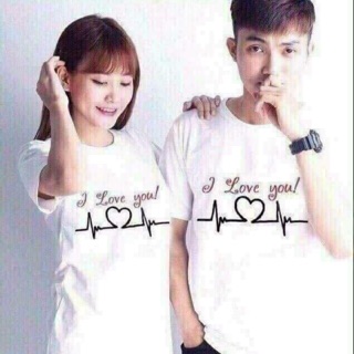 Áo thun cặp nam nữ cổ tròn 464