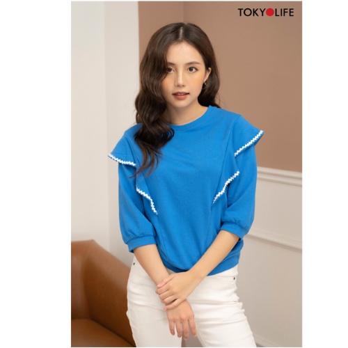 [Mã WABR2711 giảm 10% đơn 250K] Áo nỉ chui đầu Nữ tay lỡ TOKYOLIFE I9SWS507H | BigBuy360 - bigbuy360.vn