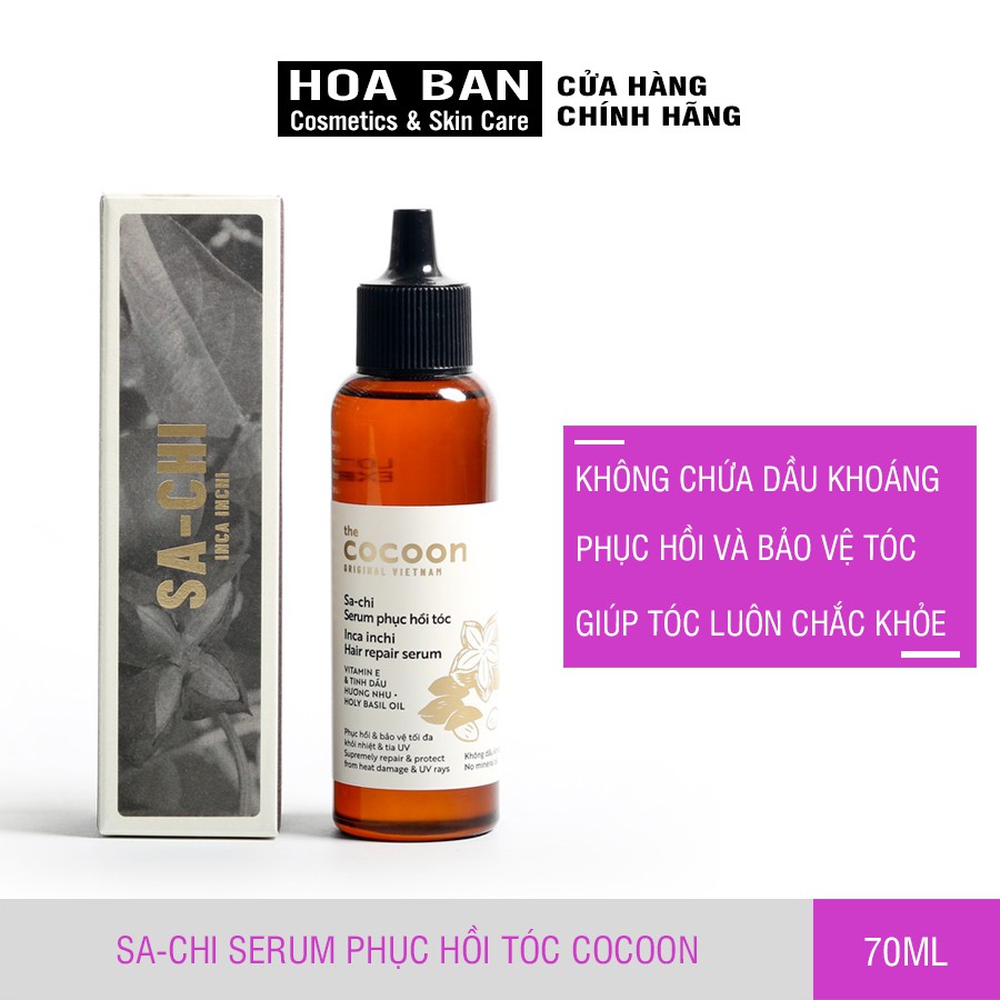 Serum Sa-chi phục hồi tóc Cocoon 70ml (Ince inchi Hair repair serum)