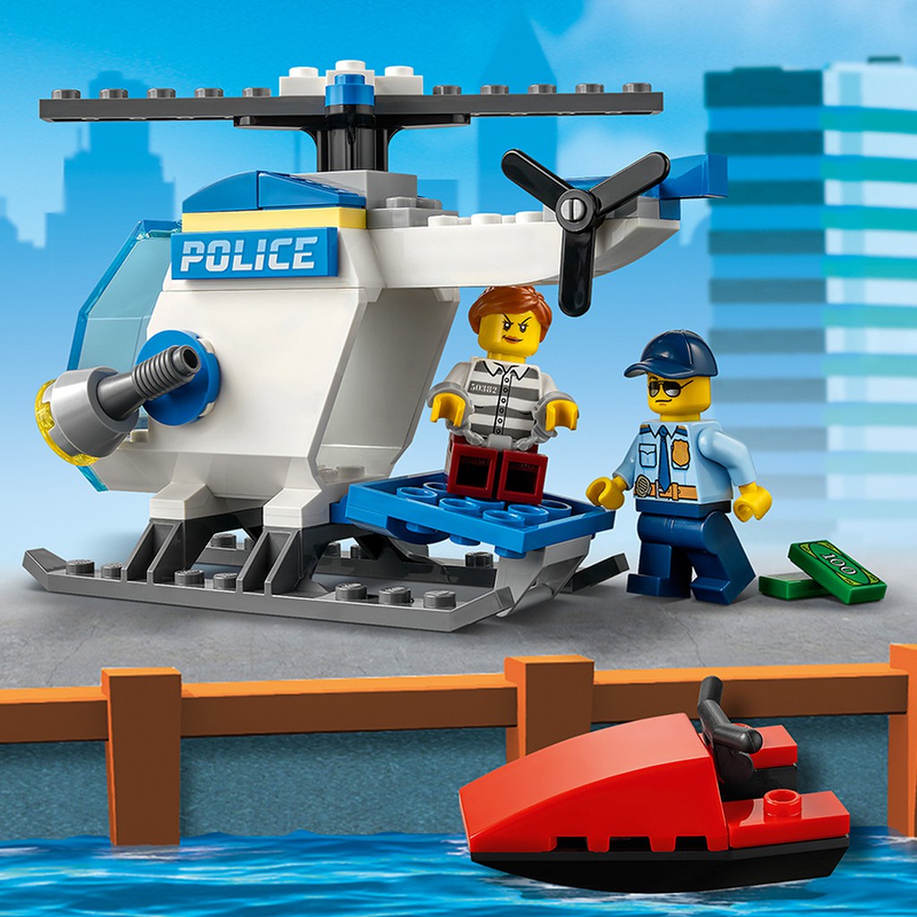 LEGO City Trực Thăng Truy Bắt Trên Biển 60275