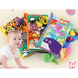 Sách vải an toàn - Đoán đuôi con vật
