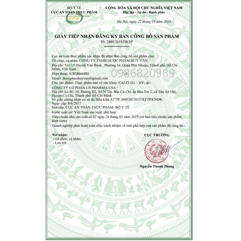 CALCI D3 HV- BỔ SUNG CANXI CHO CƠ THỂ 100 VIÊN Hộp 10 vỉ x 10 viên
