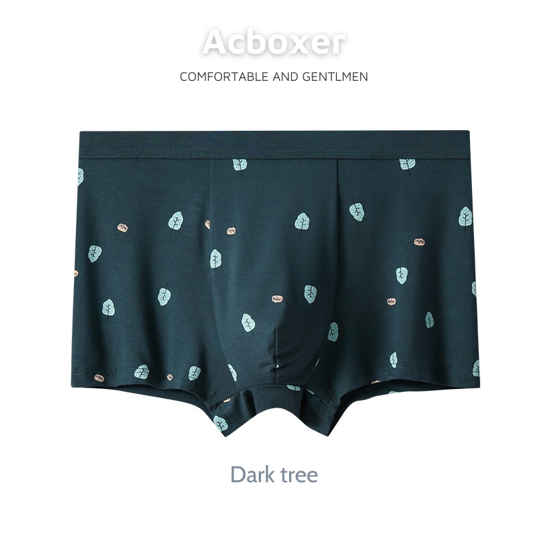 Quần lót nam sịp đùi boxer cao cấp vải Modal  in họa tiết mềm mại thoáng khí ACBX01