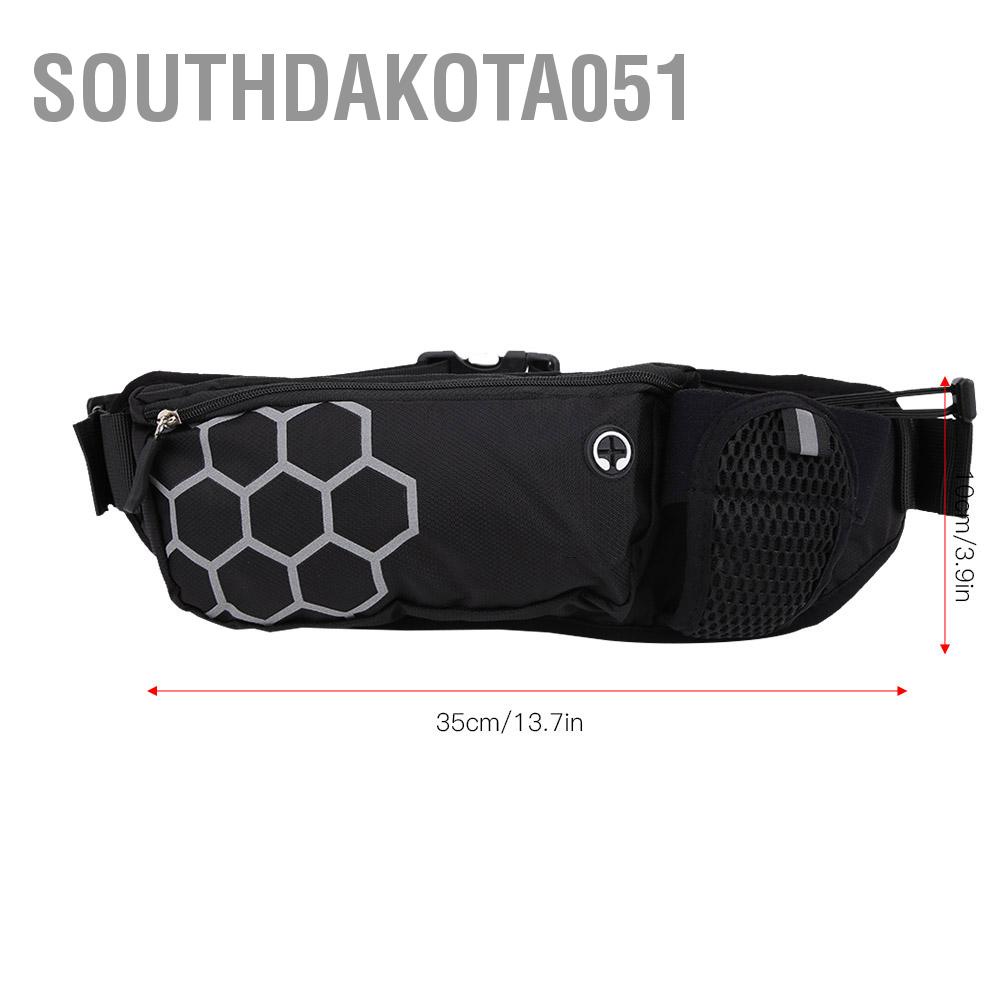 Southdakota051 Túi đeo thắt lưng Running Belt Unisex Không thấm nước ngoài trời Runner thể thao Fanny Pack