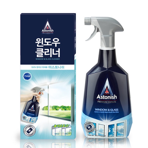 Nước lau kính Astonish C6950_750ml tẩy vết ố băng keo dầu nhớt trên kính cửa sổ nhà tắm