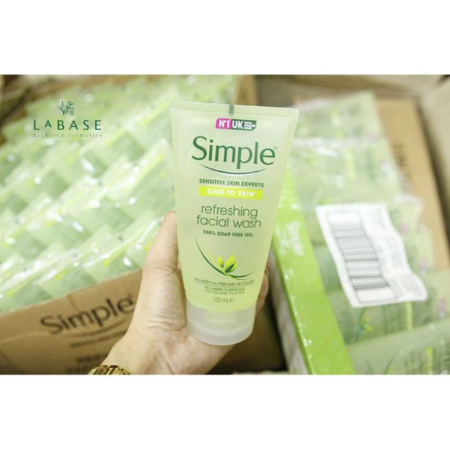 Sữa Rửa Mặt Simple Kind To Skin Refreshing Facial Wash Gel – 150ml XZ