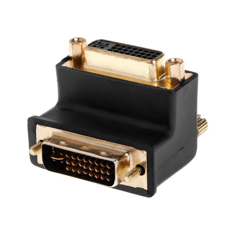 Đầu Nối Mở Rộng DVI 24 + 5 D DVI-I Góc Phải 90 Độ Chuyên Dụng Cho HDTV LCD