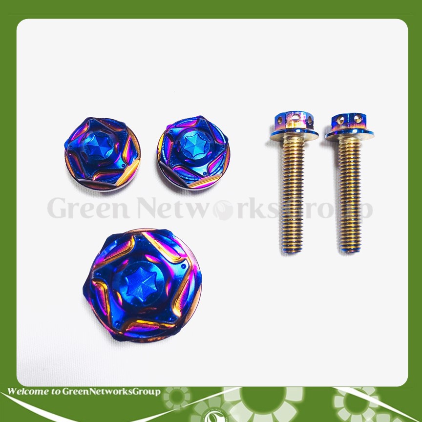 Bộ 5 ỐC Titan gắn Chảng Ba dành cho Raider Fi , Satria FiGreennetworks