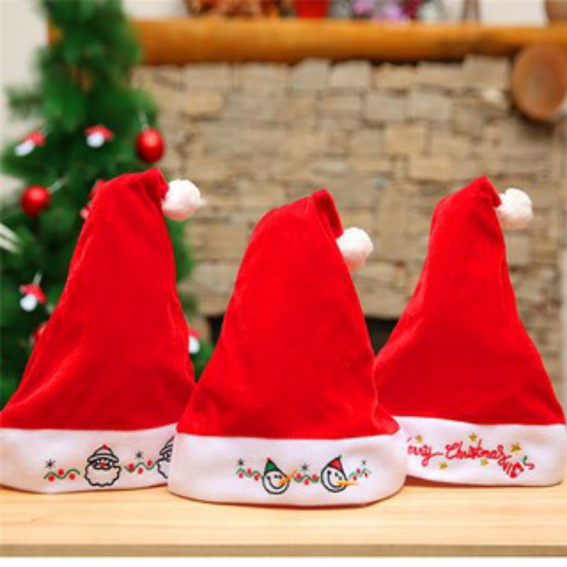 MŨ NOEL NỈ BÔNG MỀM MẠI ẤM ÁP CHO BÉ
