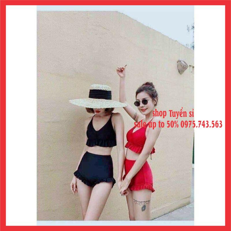Bộ Đồ Bơi Đi Biển Bánh Bèo Tiểu Thư VINTAGE♥️ Bikini Hai Mảnh HÀNG LUÔN CÓ SẴN TẠI SHOP