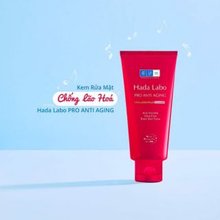 Sữa rửa mặt hada labo mờ nếp nhăn (màu đỏ) 80g
