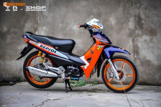 Bộ tem repsol cho wave A, trọn bộ tem xe wave