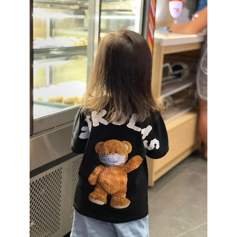 Áo thun teddy niko las cho bé và áo gia đình , trẻ em unisex , TP KIDs