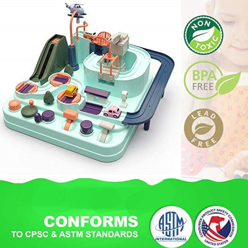 Bộ đồ chơi xe hơi mini thông minh phiêu lưu lớn 2019 dành cho bé trai và bé gái từ 3 tuổi